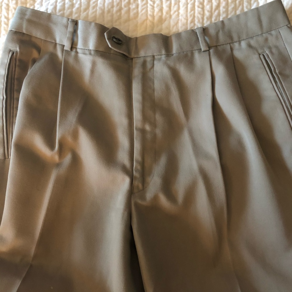 Khaki colored dress slacks